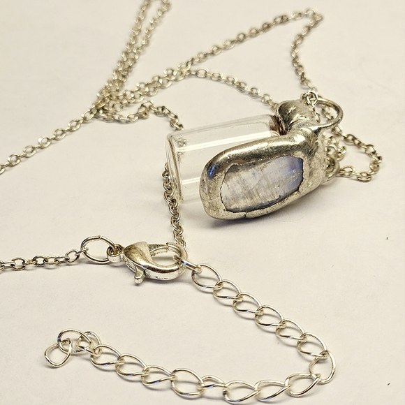 Handmade Moonstone Vial Necklace - Picture 12 of 12